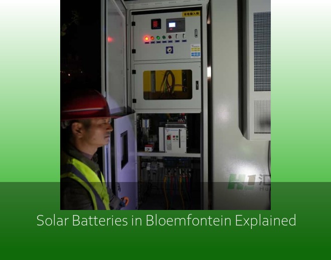 Solar Batteries in Bloemfontein Explained